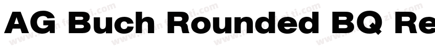 AG Buch Rounded BQ RegularVersion 0字体转换